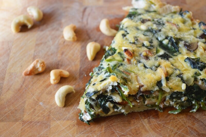 Recept quiche met spinazie, feta en gerookte kip