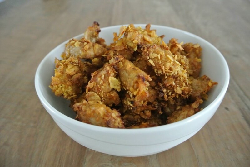 Crispy chicken zonder pakjes en zakjes