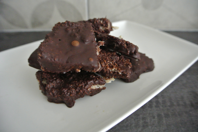 Choco-kokos koekjes tussendoortje