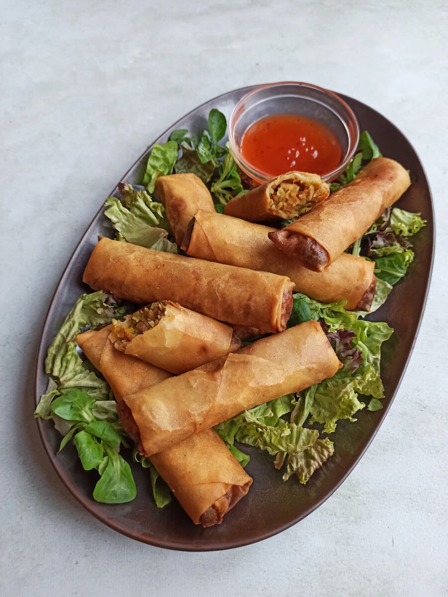 Recept Vietnamese loempia met kip rollen buufenbuuf