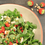 recept salade met aardbeien feta pistachenoten gezond buufenbuuf