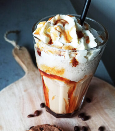 recept frappuccino karamel met vanille ijs ijskoffie koffie | buuf-buuf.nl